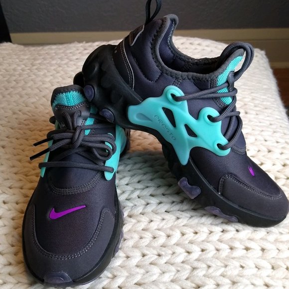 Nike Shoes - Nike Presto React Thunder Gray Violet Sz 6.5 NEW!